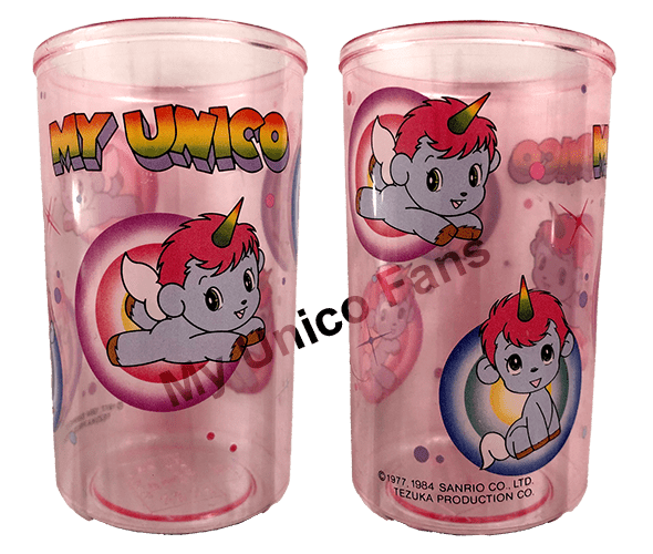My Unico Clear Cups in Pink