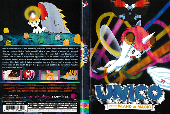 Unico in the Island of Magic English DVD